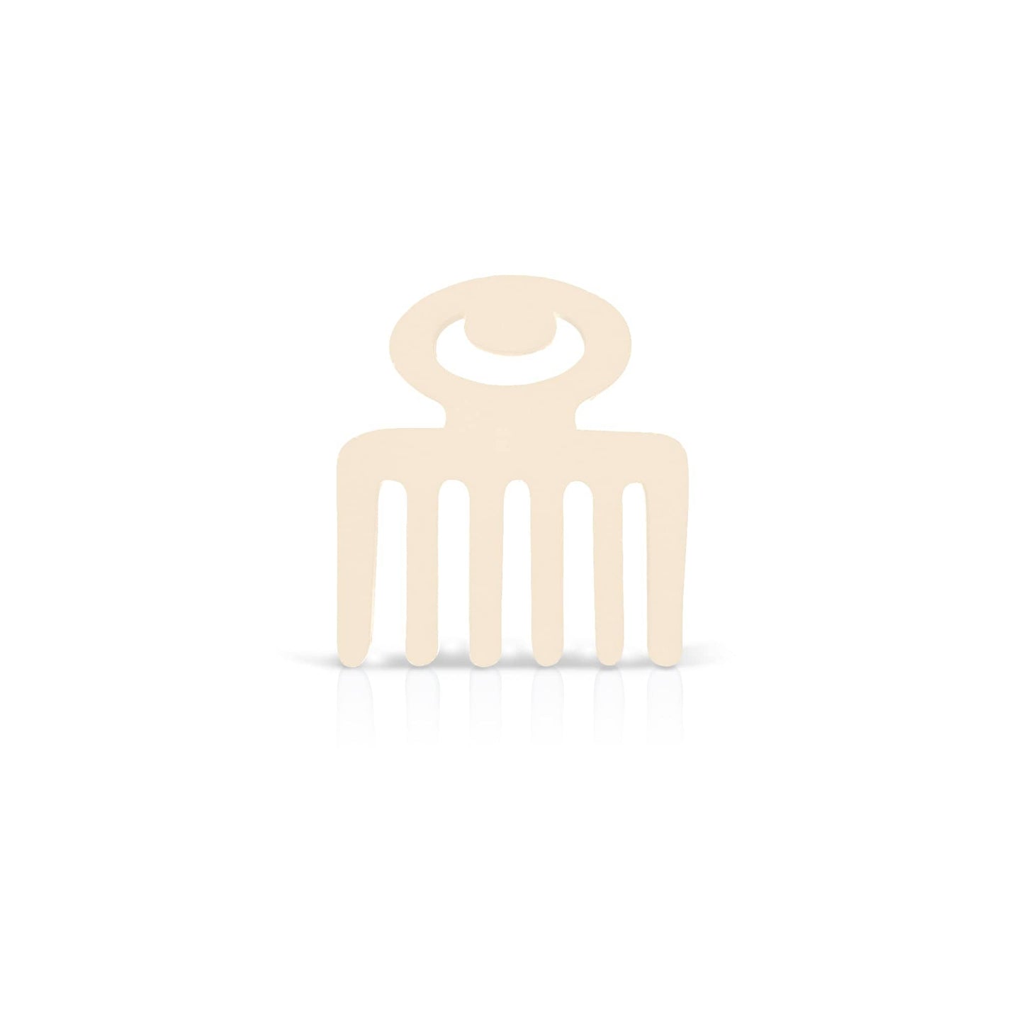 cream Duafe adinkra coaster on white background.