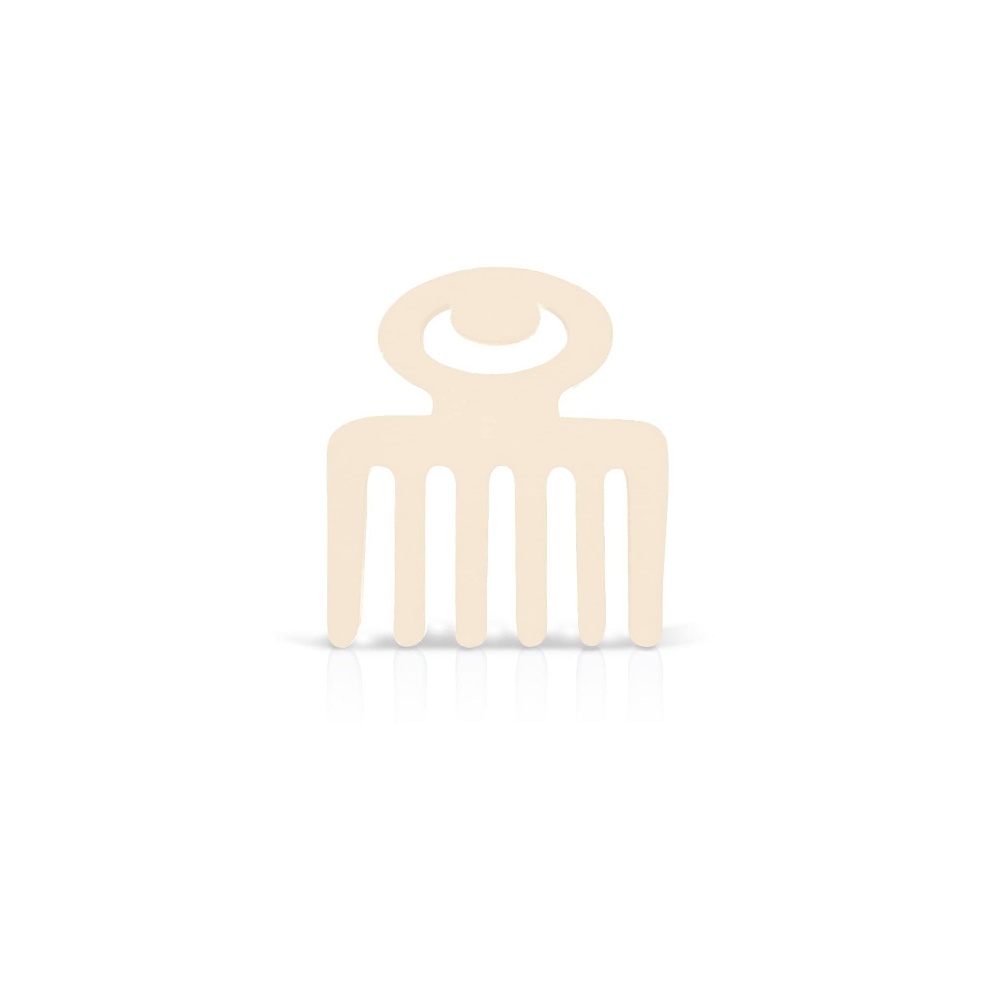 cream Duafe adinkra coaster on white background.